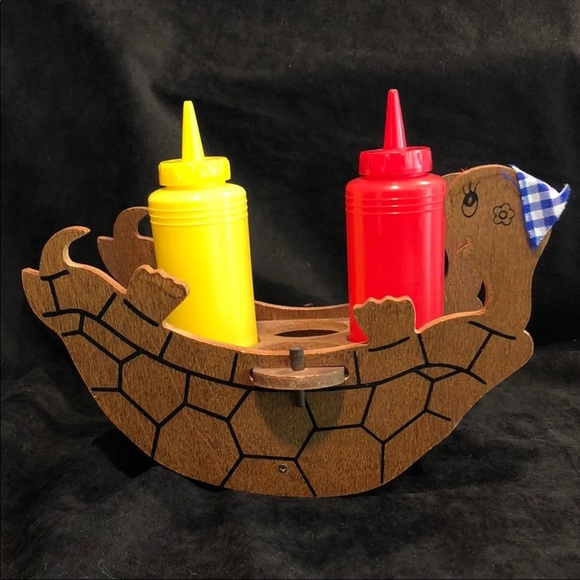 🌈3/$15🌈 Vintage Turtle Condiment Caddy - Picture 2 of 11
